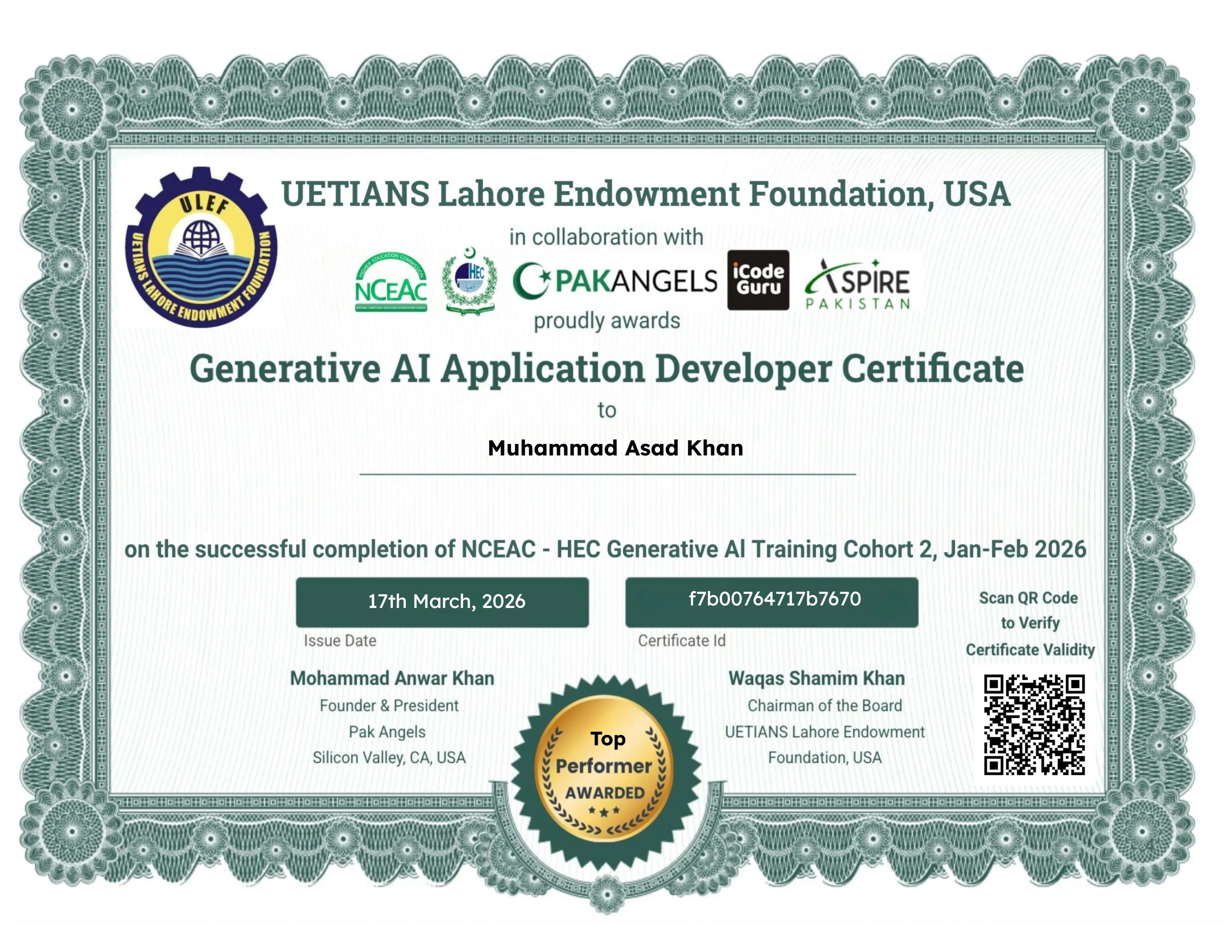 Generative AI Application Developer